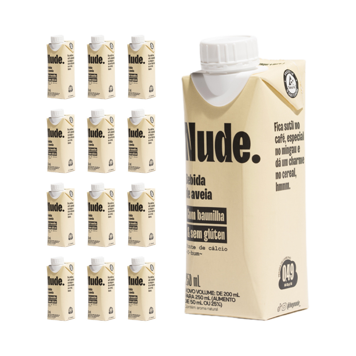 Kit C Bebida Vegetal De Aveia To Go Baunilha Ml Nude Nude